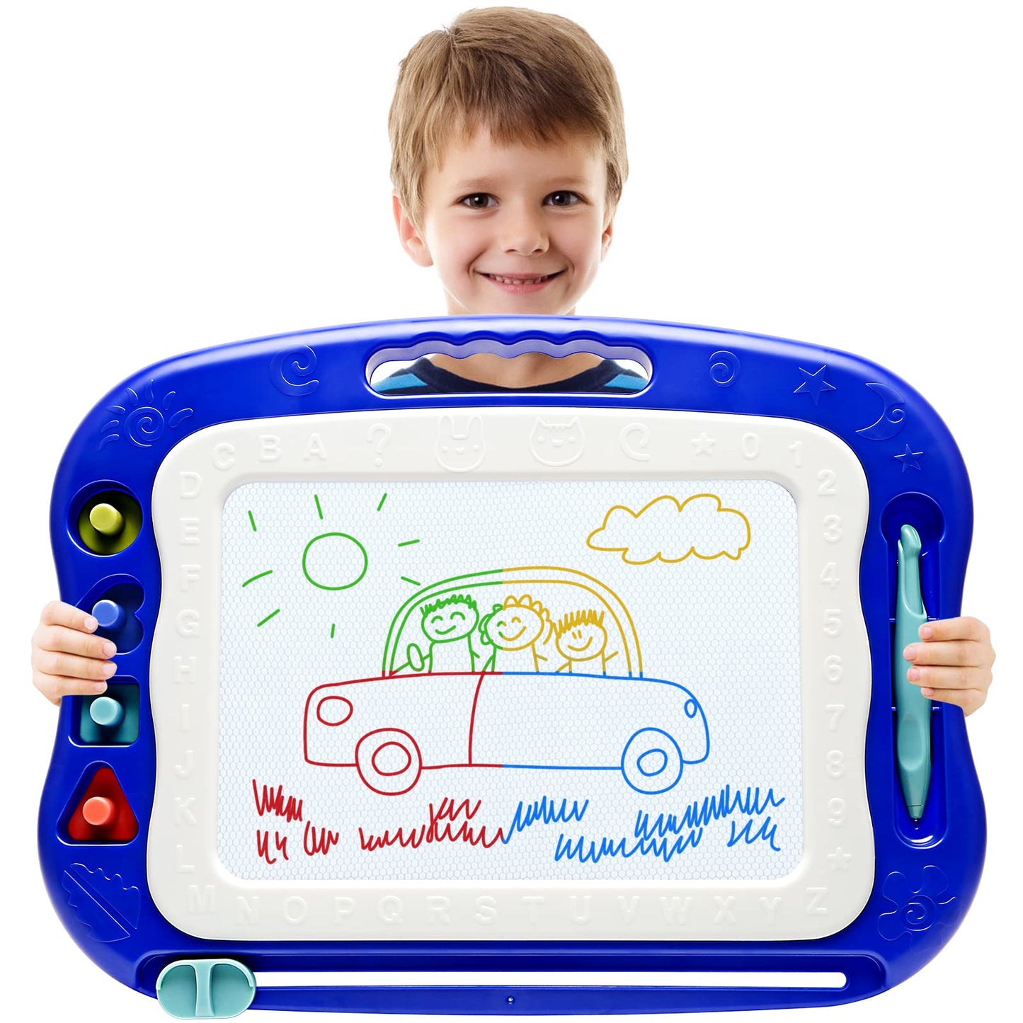 Kinder King Magnetic Drawing Board,Large Doodle Board Toddler Toys for Girls Boys 3 4 5 6 7 Year Old Kids Gift Etch A Colorful Sketch Magnet Erasable Pad