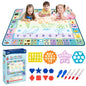 Kinder King Doodle Mat ¨C Extra Large 60 x 42 Inch Water Drawing Mat for Kids, Educational Learning Toy with Letters & Numbers, Mess-Free Coloring for Toddlers & Preschoolers - Alphabet Adventure
