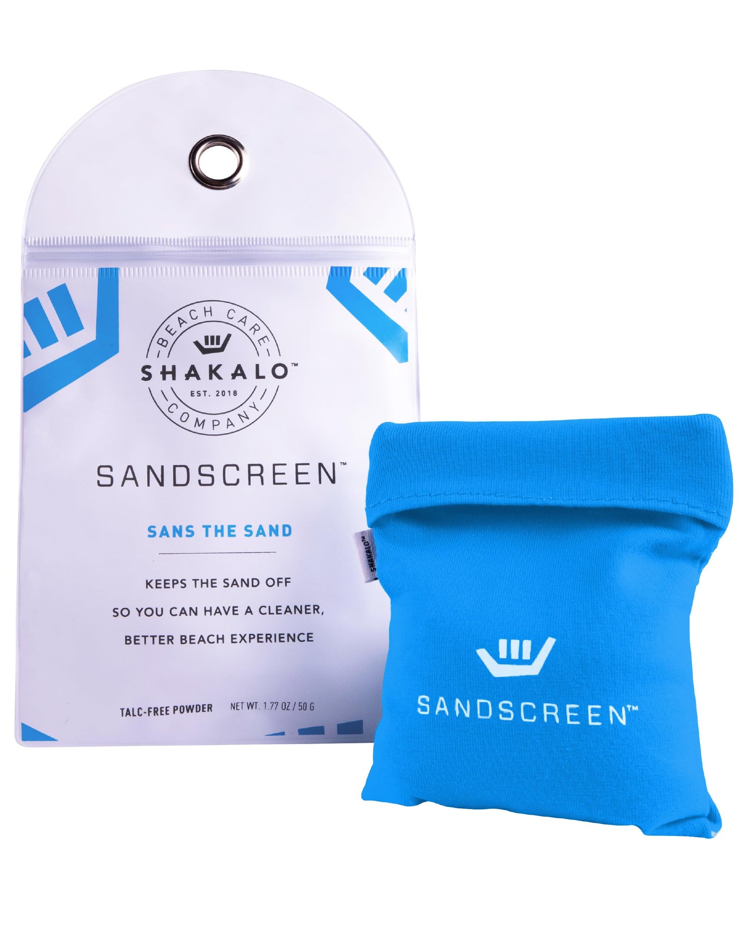 Kinder King Sand Removal Bag ¨C Talc-Free Sand Remover for Beach Days ¨C Helps Remove Grains from Skin Without Water ¨C Portable Microfiber Beach Accessories Must Haves for Hands, Feet, and Legs ¨C Pack 1