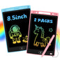 Kinder King 2 Pack LCD Writing Tablet for Kids, Erasable and Reusable Toddler Doodle Board in 8.5 inch, Ideal Educational Drawing Pad for Learning Toy for Ages 3-8 Gifts for Girls Boys