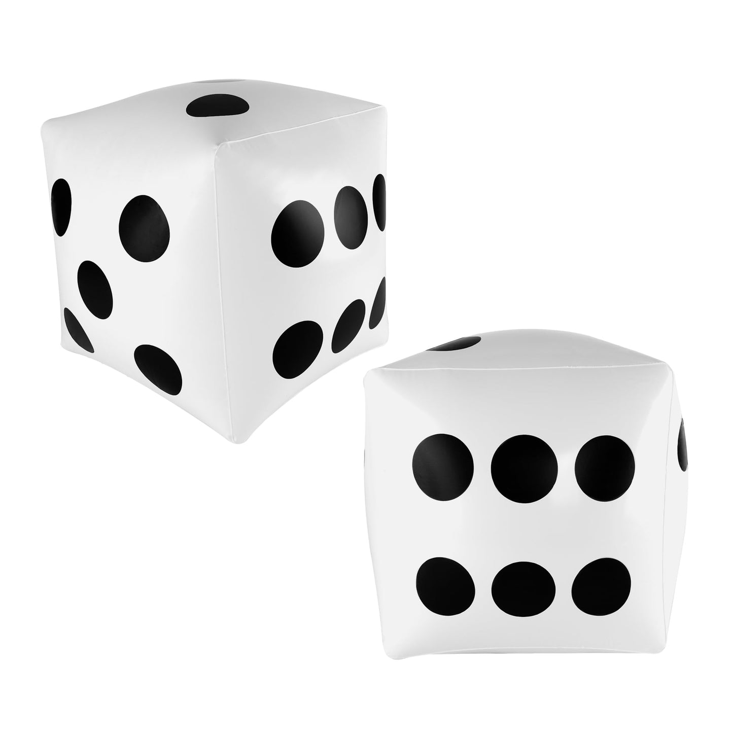 Kinder King 13 inch Giant Inflatable Dice Toys for Pool Games, Outdoor Beach Party (Pack of 2)