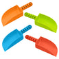 Kinder King 4 Pack Beach Shovels 8 Inch, Heavy Duty Plastic Sand Shovel for Kids, - Great for Planting Gardening Shovels for Toddlers, Outdoor Digging Sandbox Toys, Easter Basket Stuffers