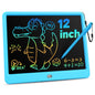 Kinder King 12 Inch LCD Writing Tablet with Anti-Lost Stylus, Erasable Doodle Board Colorful Toddler Drawing Pad, Car Travel School Games Toys for 3 4 5 6 7 8 Kids, Birthday Gift for Girls Boys Adults Blue