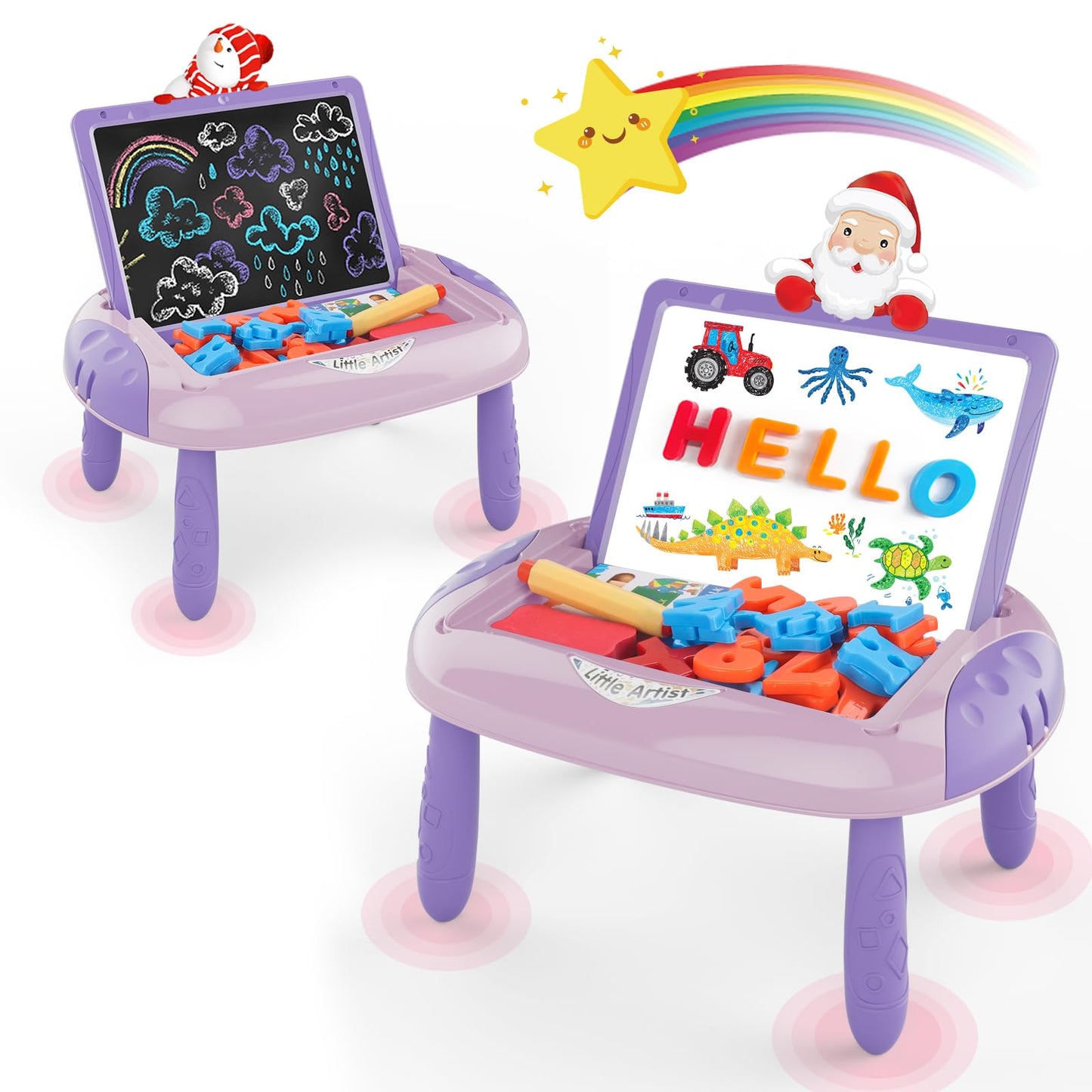 Kinder King Gift for 1-2 Year Old Girls, Toddler Girl Toys with Magnetic Letters and Numbers, Learning and Educational Toys for 1 2 Year Old, Girls Birthday